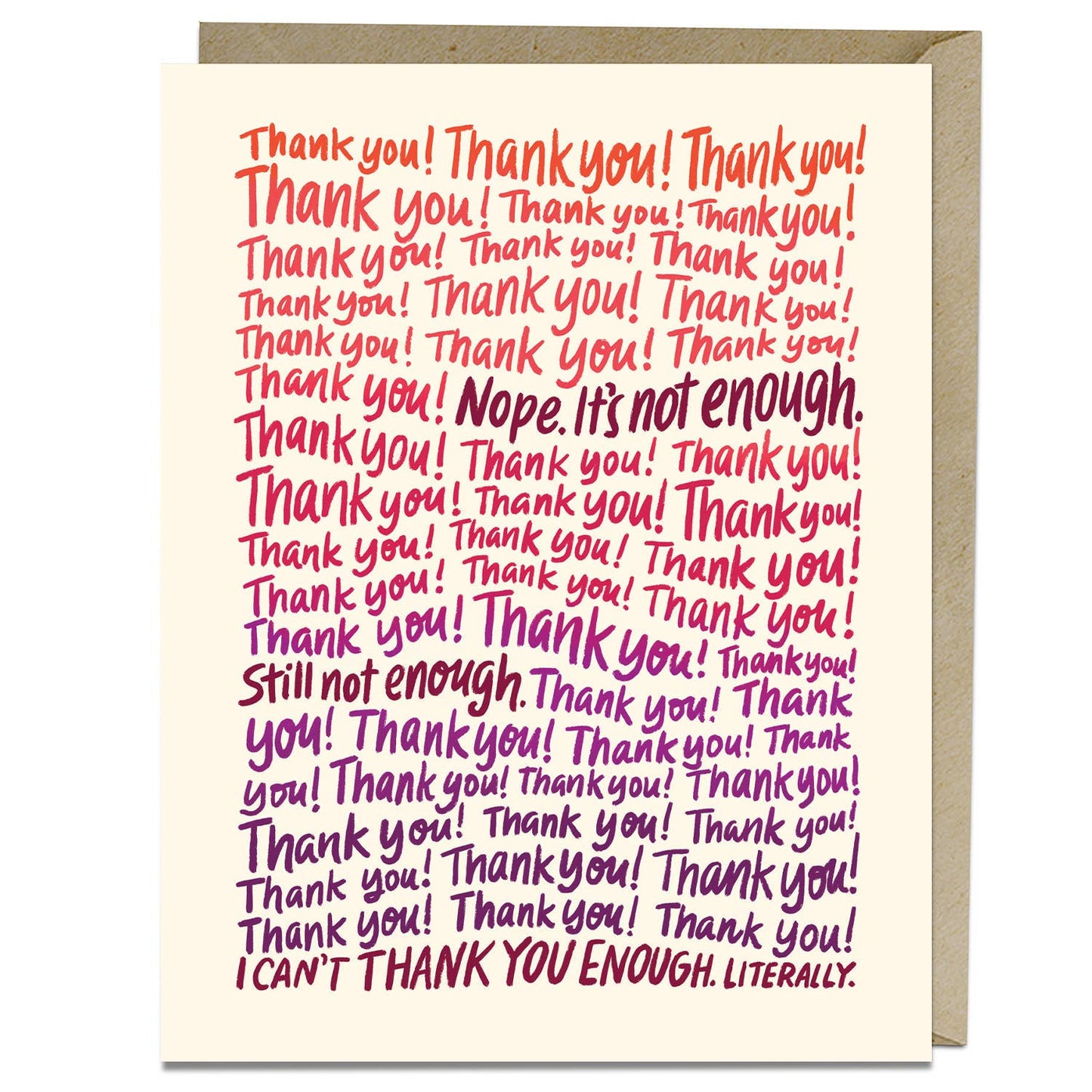 Can’t Thank You Enough Card