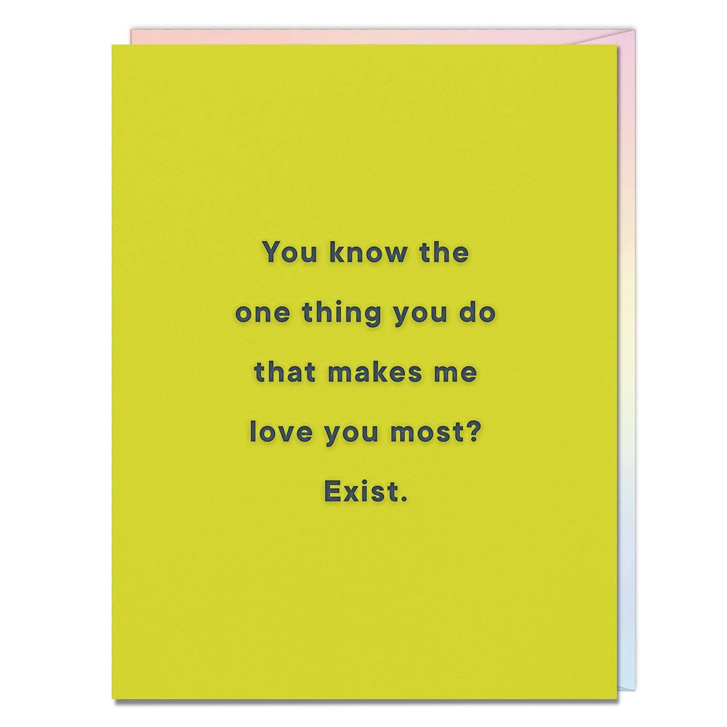 Carvell Wallace One Thing, Love You Most / Exist Card