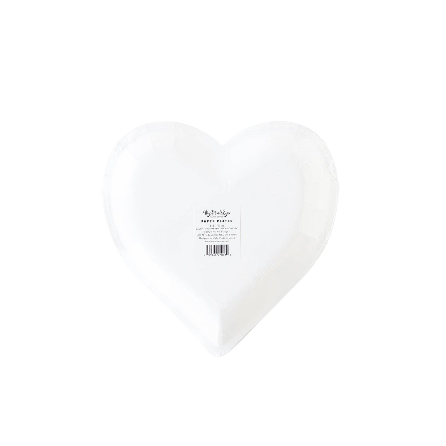 GAL1041 - Heart Happy Galentines Paper Plate