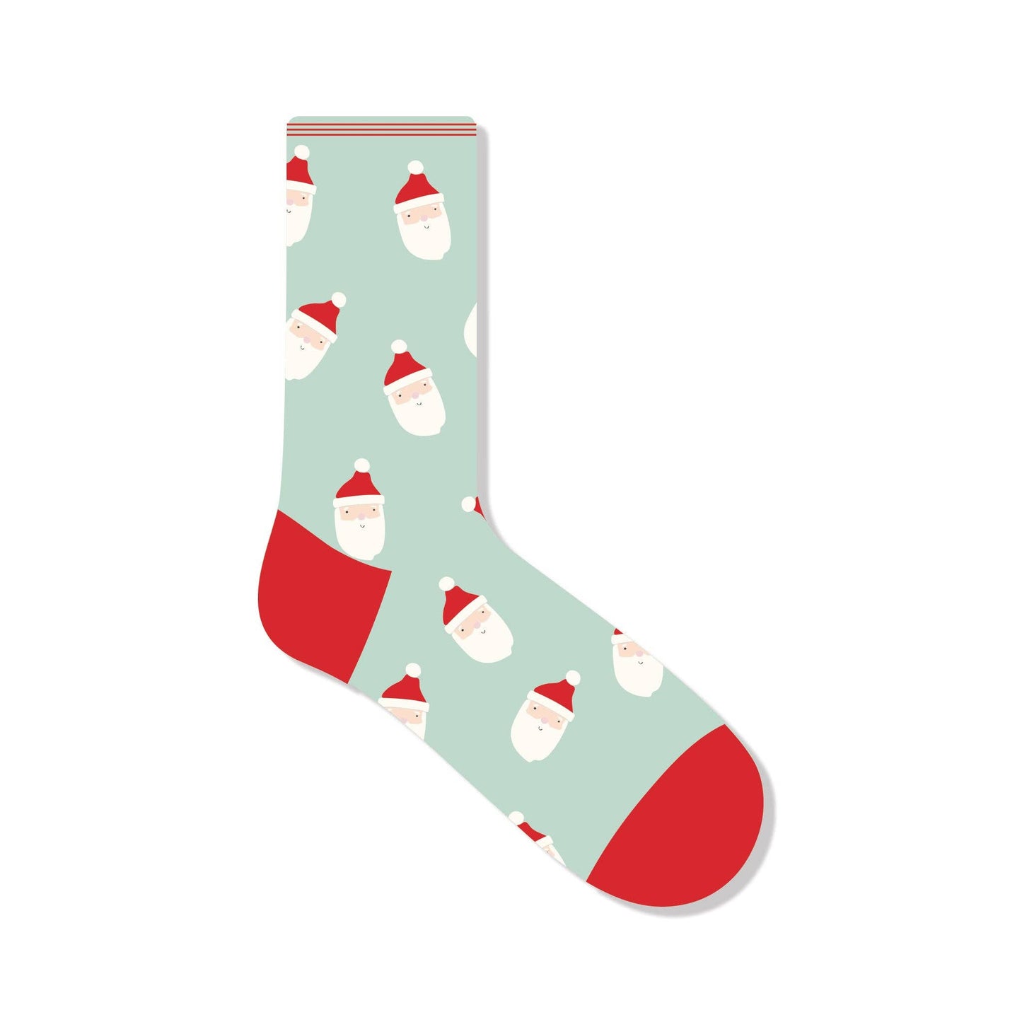 Whimsy Santa Scatter Santa Socks: Adult Medium