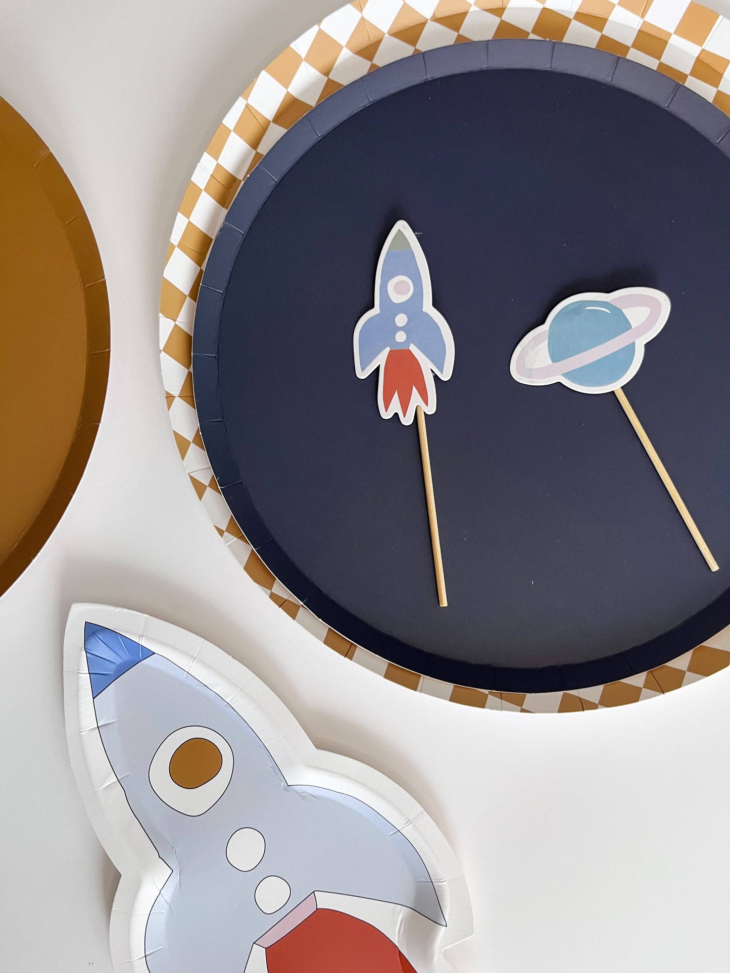 Mini Rocketship Dessert Plate (8pcs)