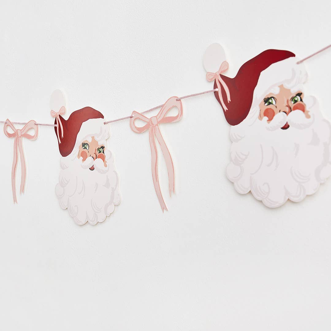 Santa & Bow Garland 2m