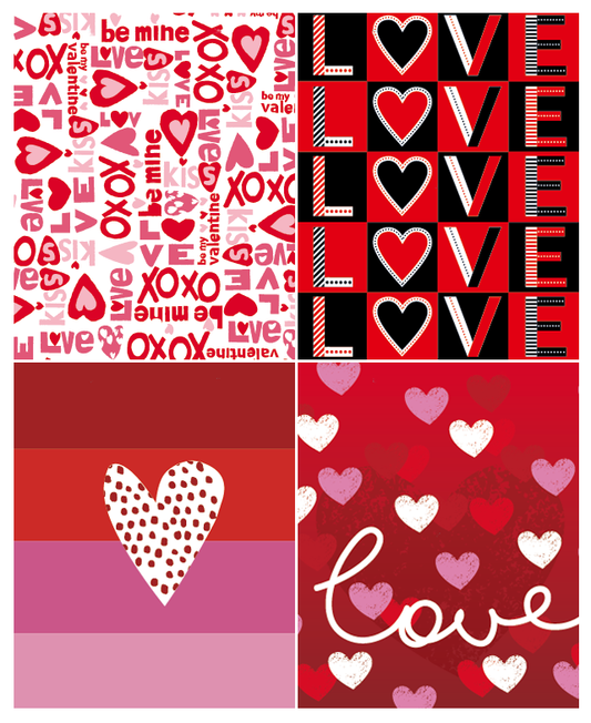 Valentine's Day Gift Bag - Red love: Large