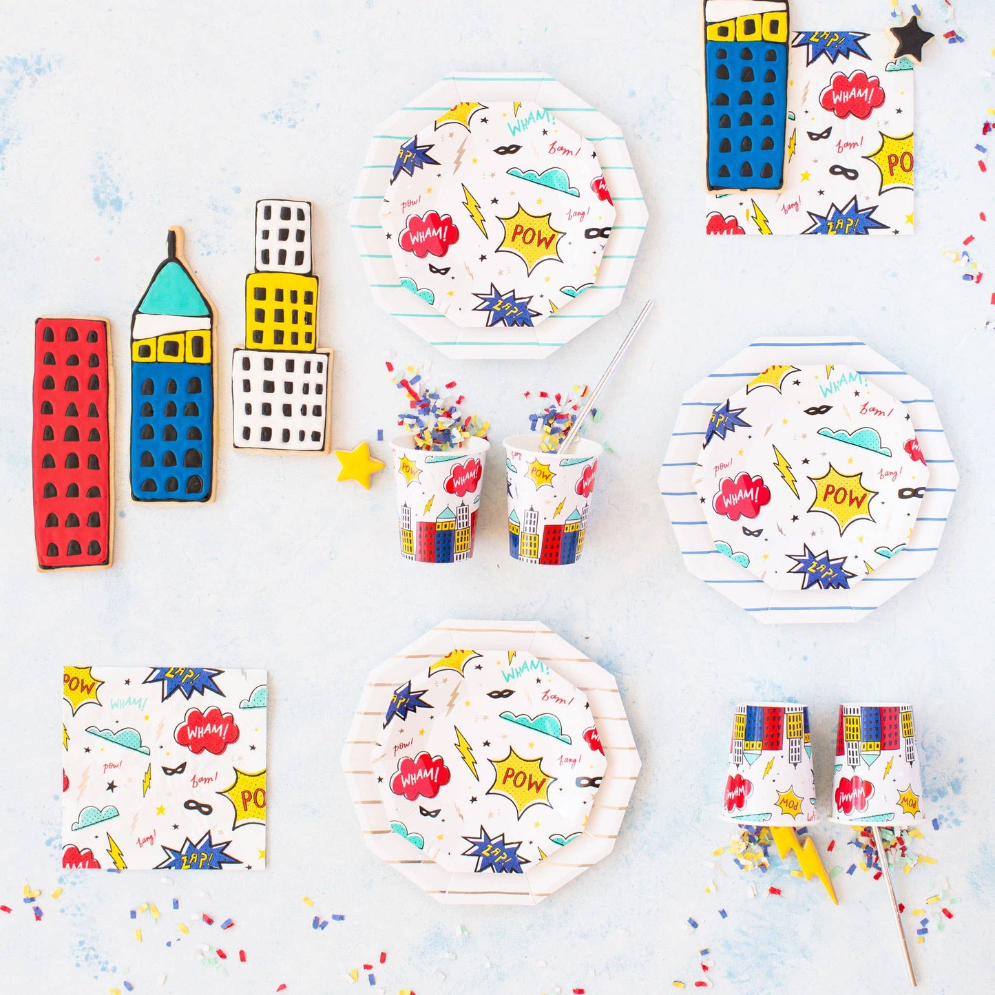 Superhero Small Plates - 8 Pk.