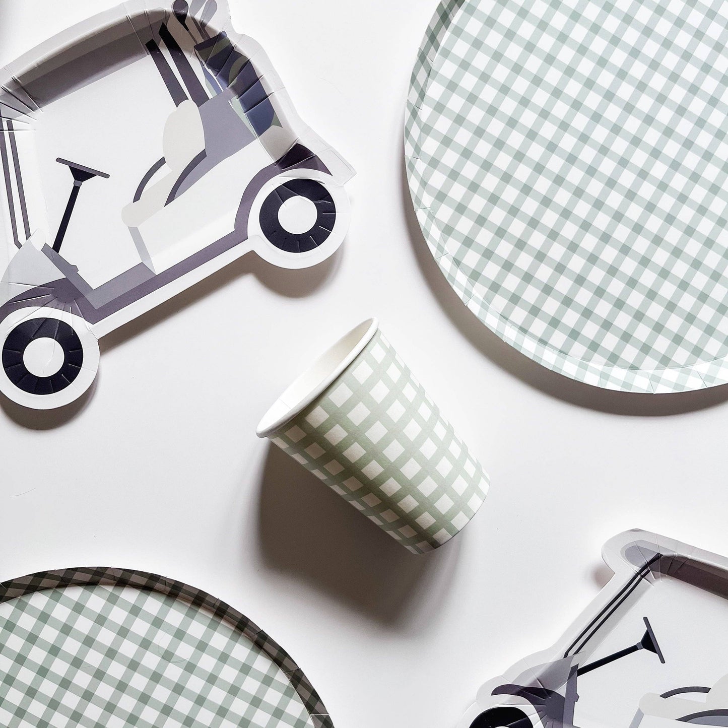 Golf Cart Paper Party Plates