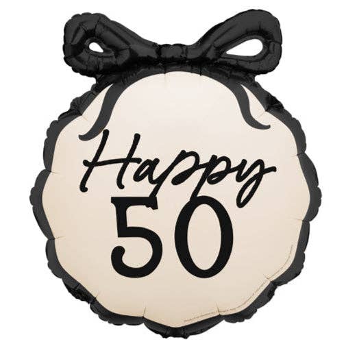 Happy Birthday Milestone Years Round Foil Balloon 18 in. (Choose Year): 18