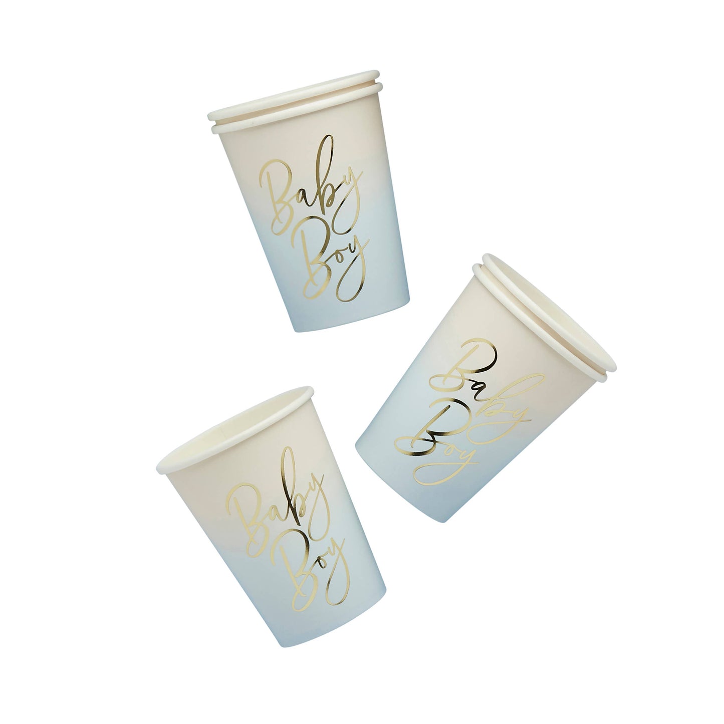 Blue 'Baby Boy' Paper Cups 8 Pack