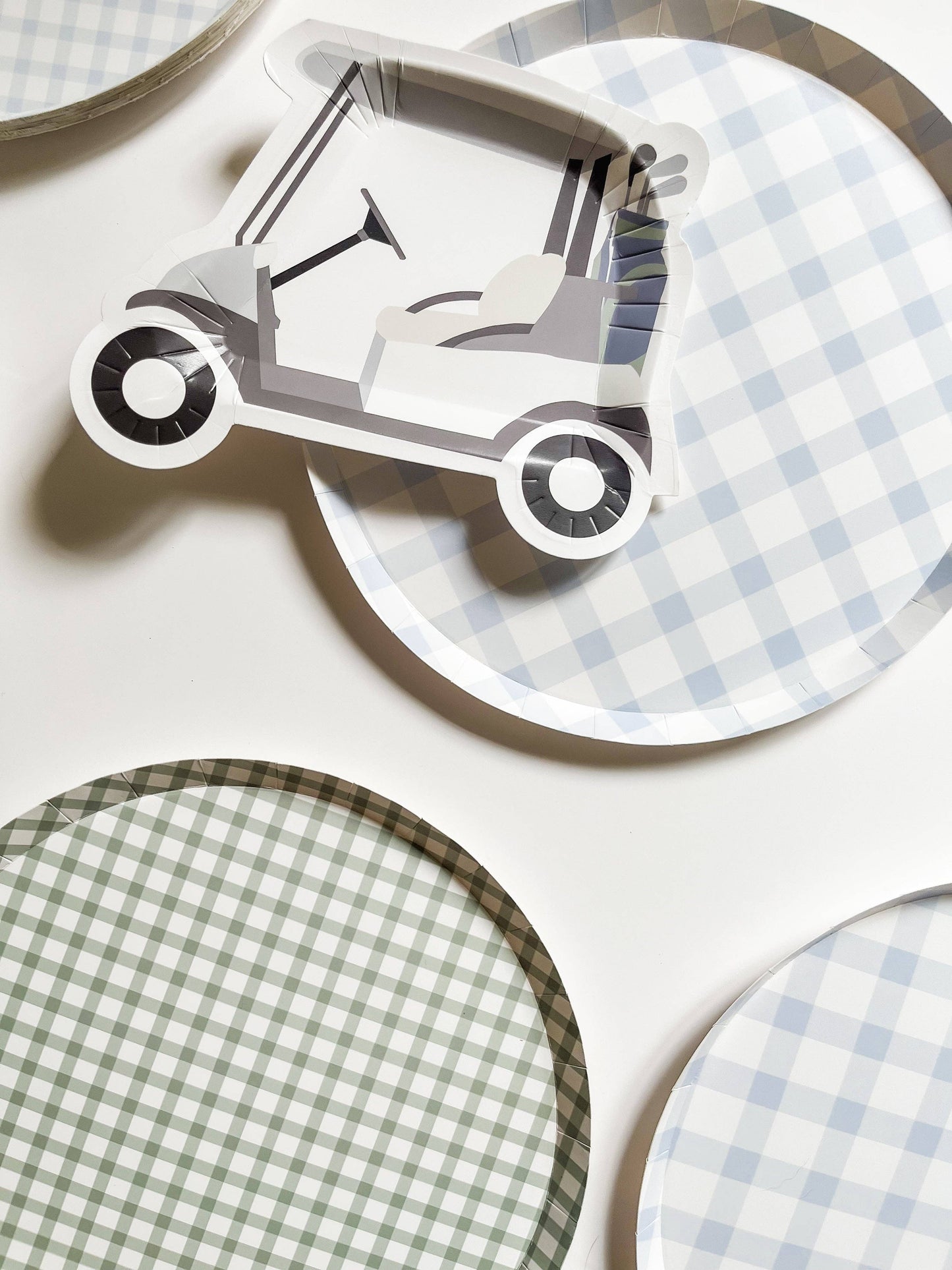 Golf Cart Paper Party Plates