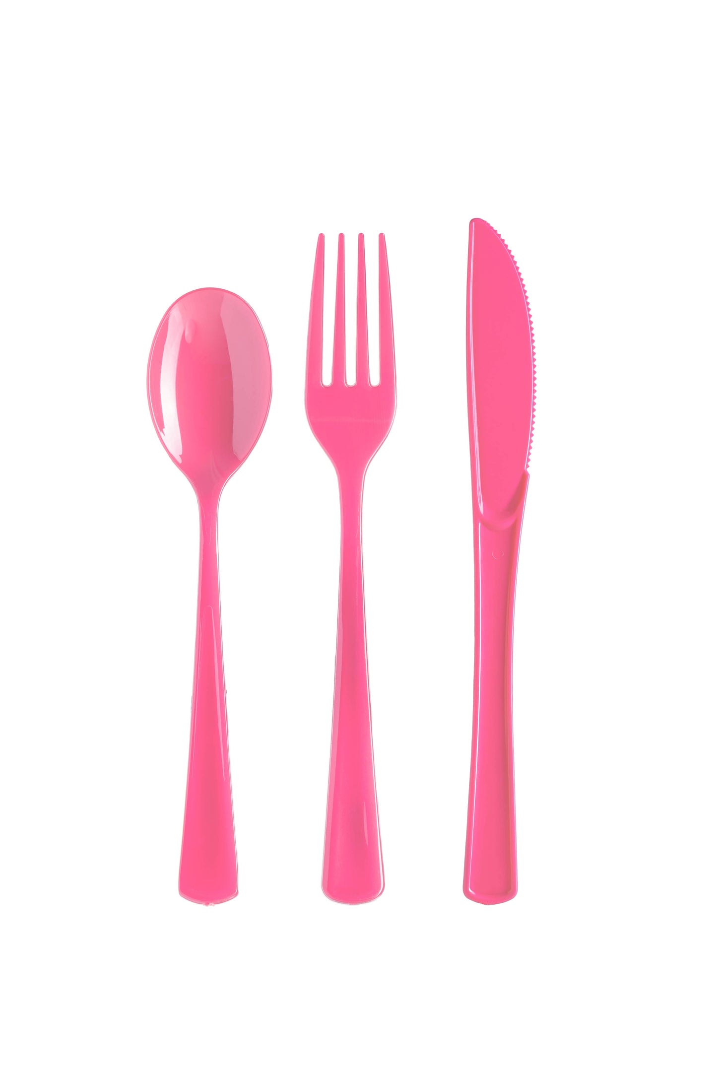 Heavy Duty Cerise Plastic Forks - 50 Ct.: 7.5 in.