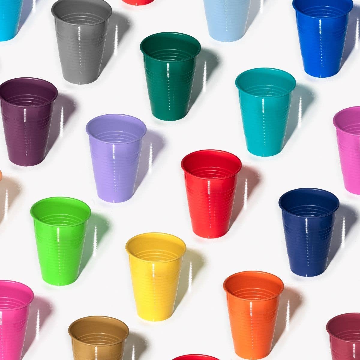 12 Oz. Cerise Plastic Cups - 50 Ct.