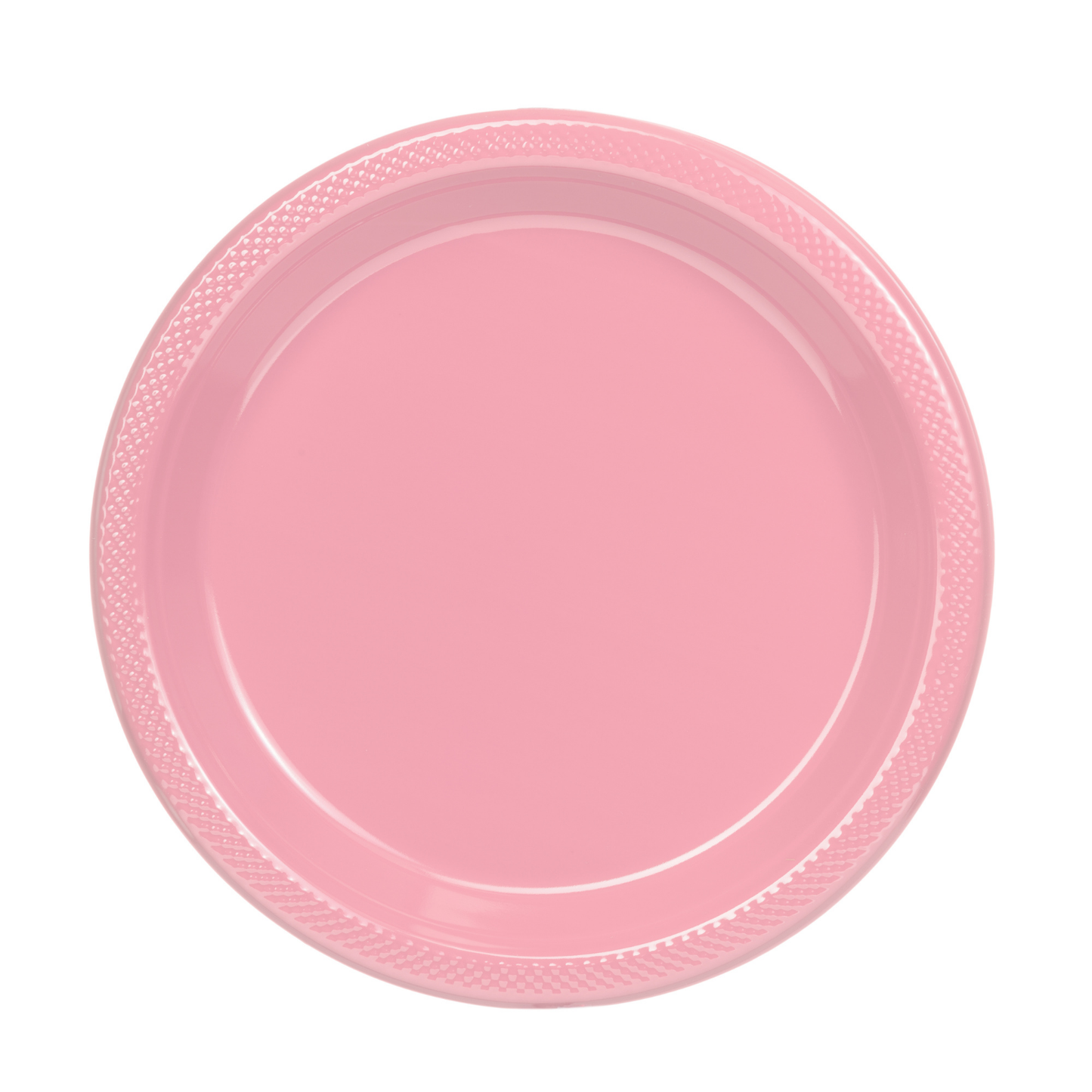 7 In. Pink Plastic Plates Disposable - 50 Ct.