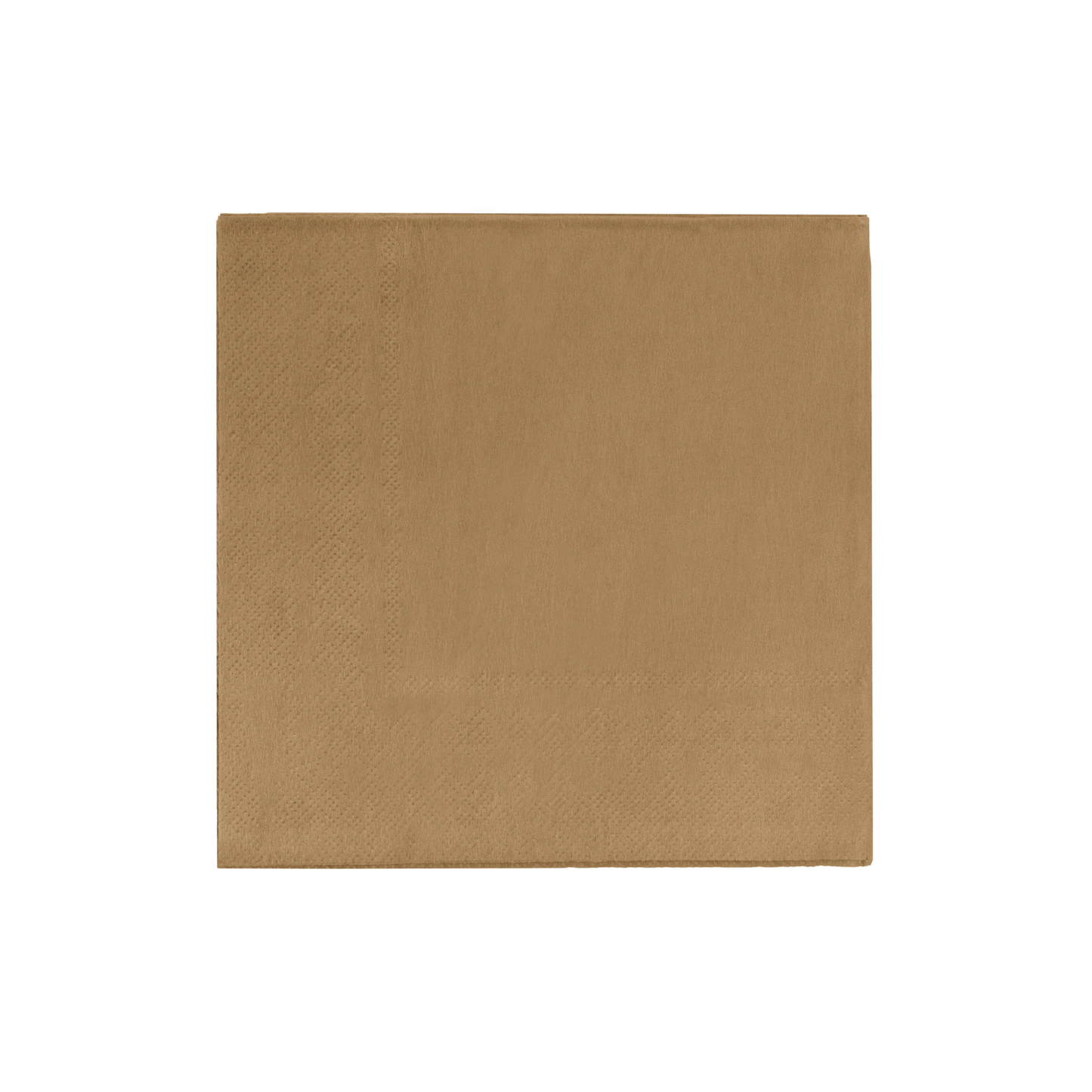 Gold Paper Beverage Napkins (50): 9.75 in. x 9.75 in.