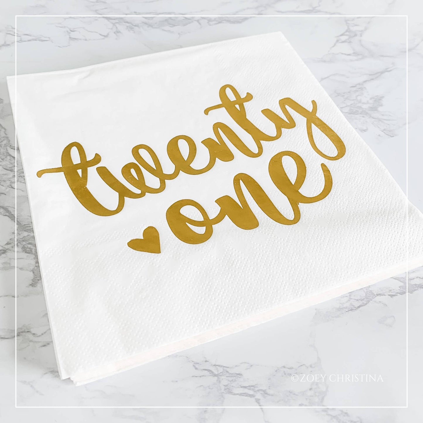 Twenty One Birthday Napkins