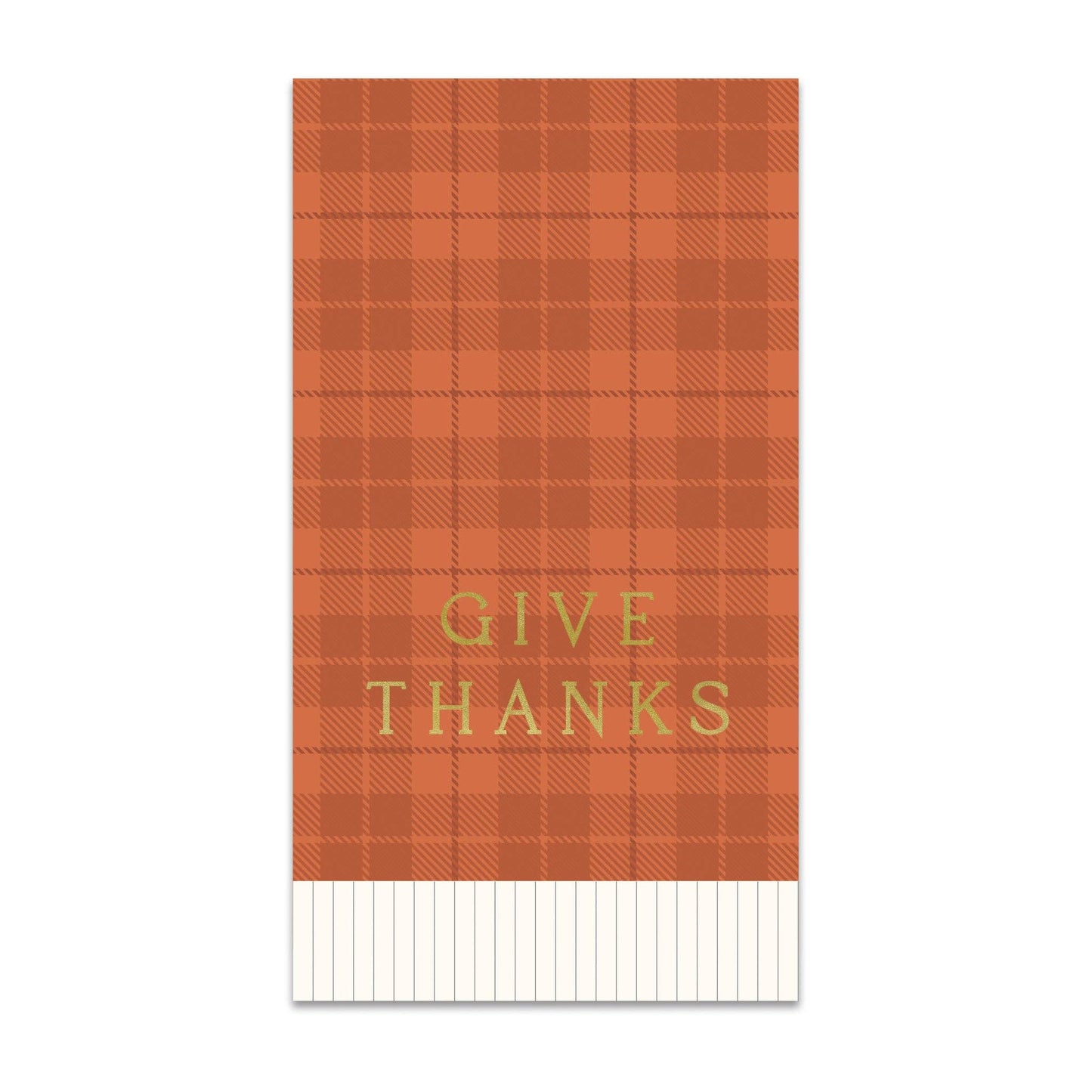 GVT1239 - Give Thanks Plaid Dinner Napkin