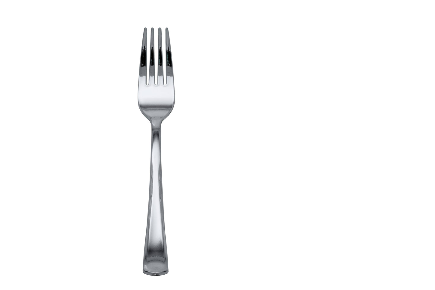 Exquisite Classic Silver Plastic Forks - 20 Count