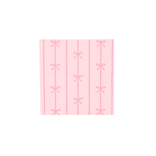PETAL PINK SIGNATURE BOW SMALL NAPKINS