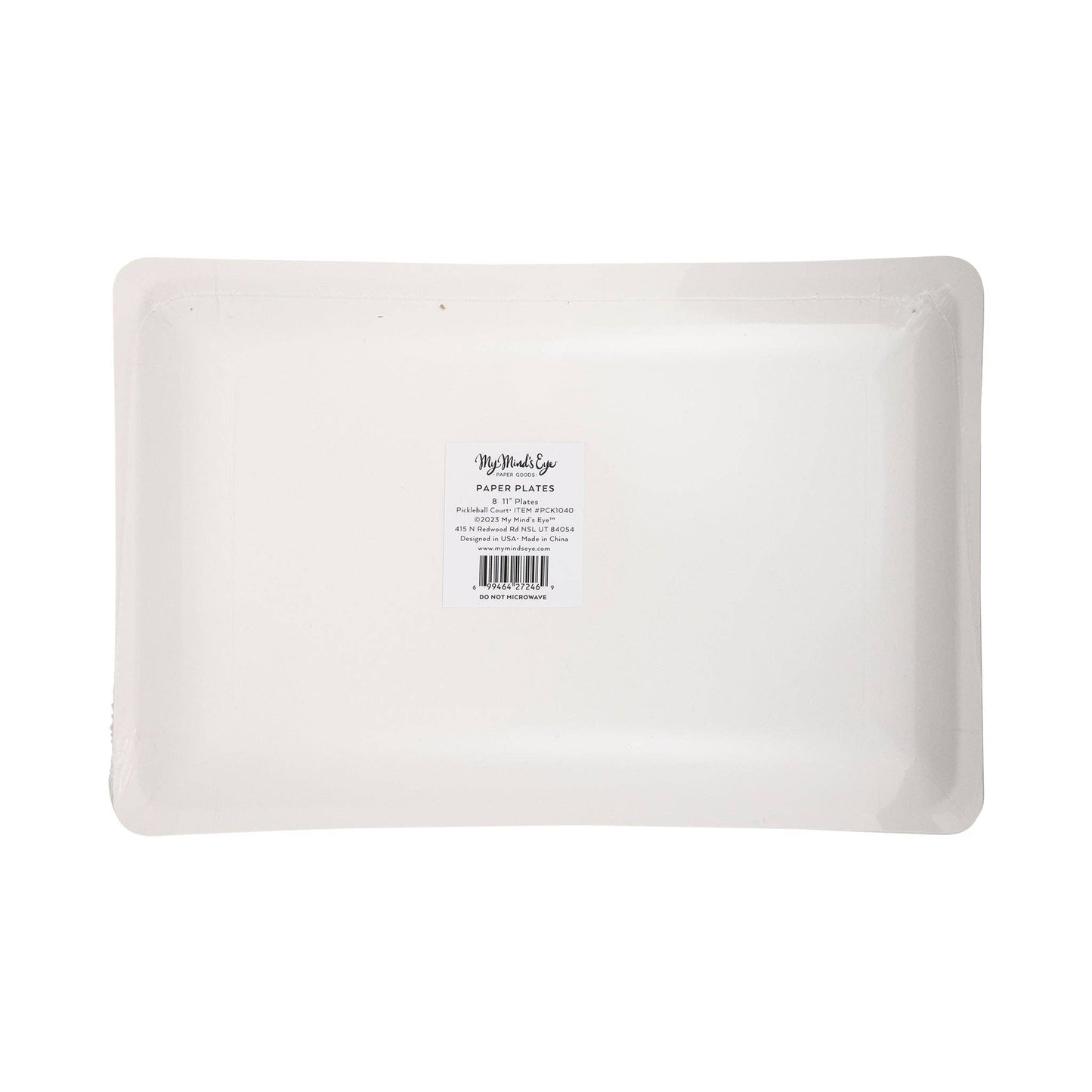 PCK1040 - Pickleball Court Shaped Paper Plate