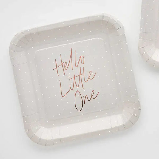 Hello Little One Paper Plates 8 Pack