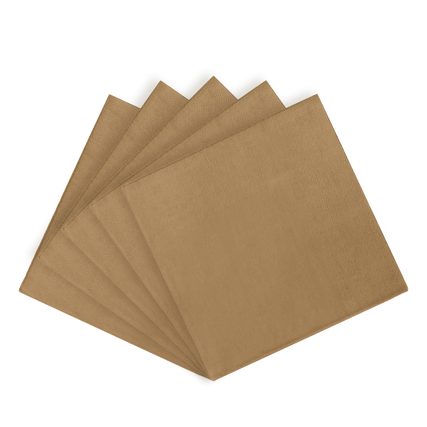 Gold Paper Beverage Napkins (50): 9.75 in. x 9.75 in.