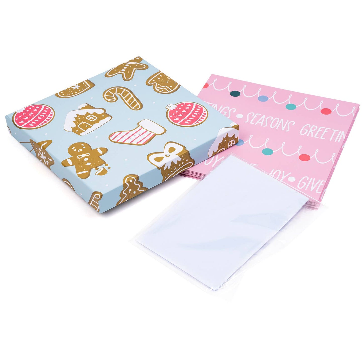 9"x9"x9" Collapsable Holiday Gift Box- Christmas Ornaments