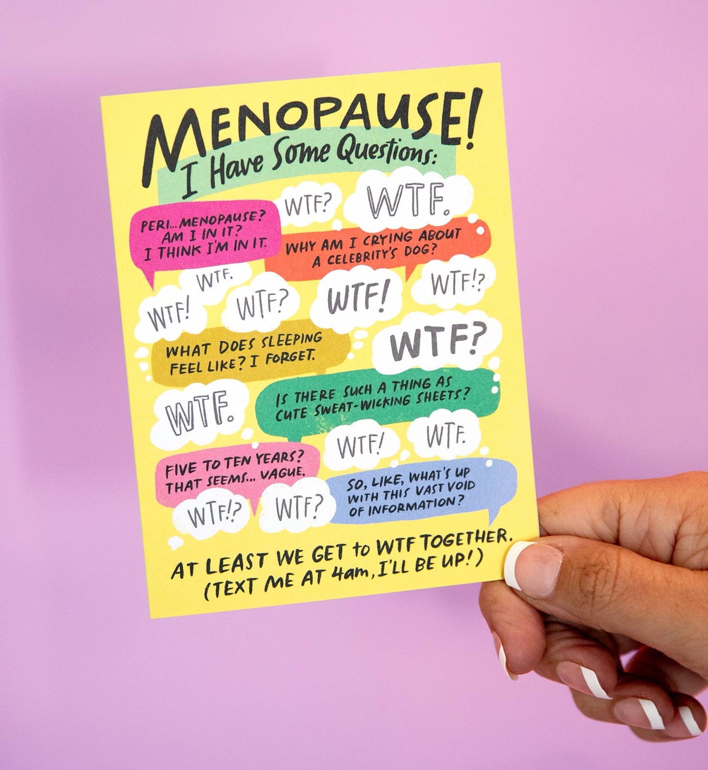 I Have Some Questions Menopause Card