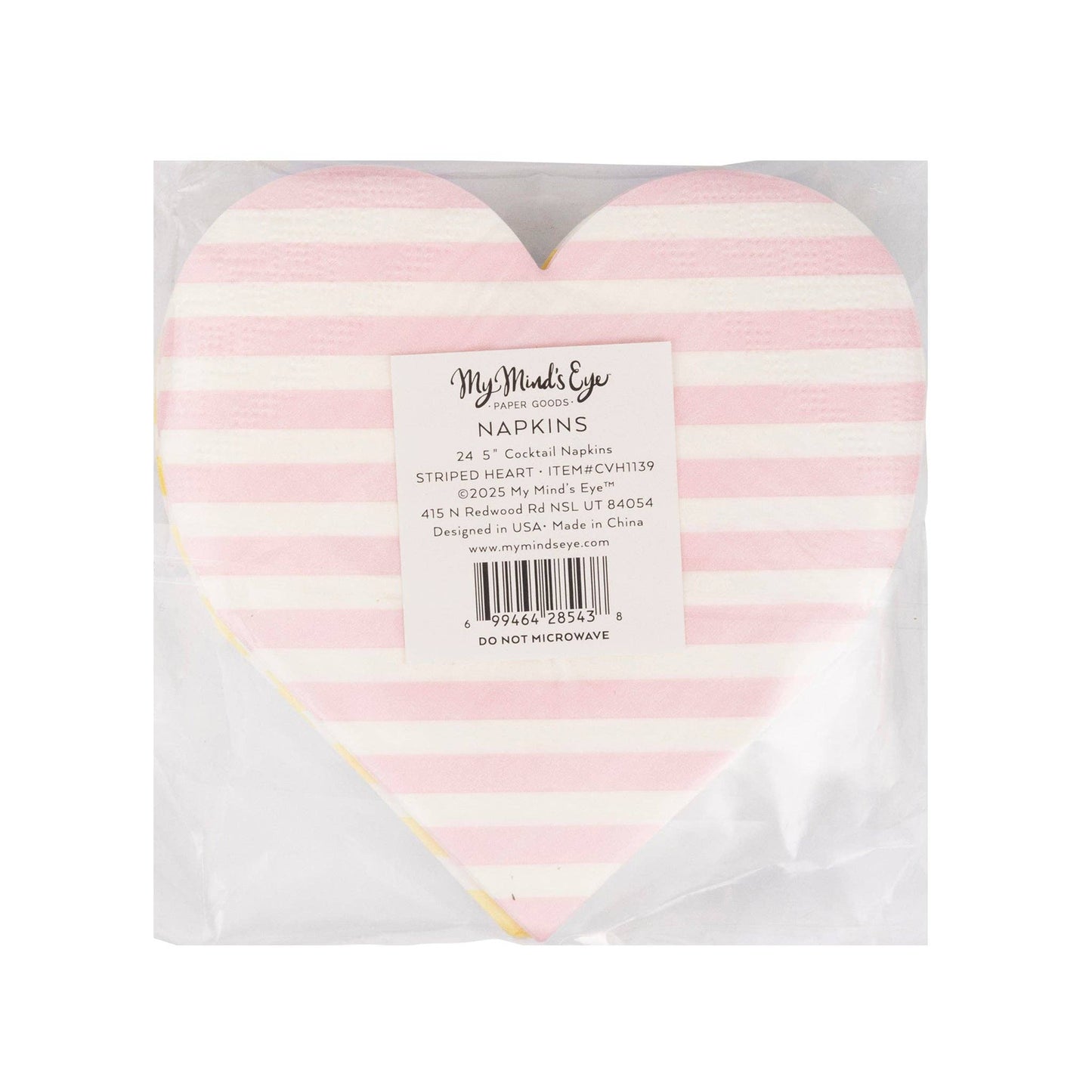 CVH1139 - Striped Hearts Napkin Set