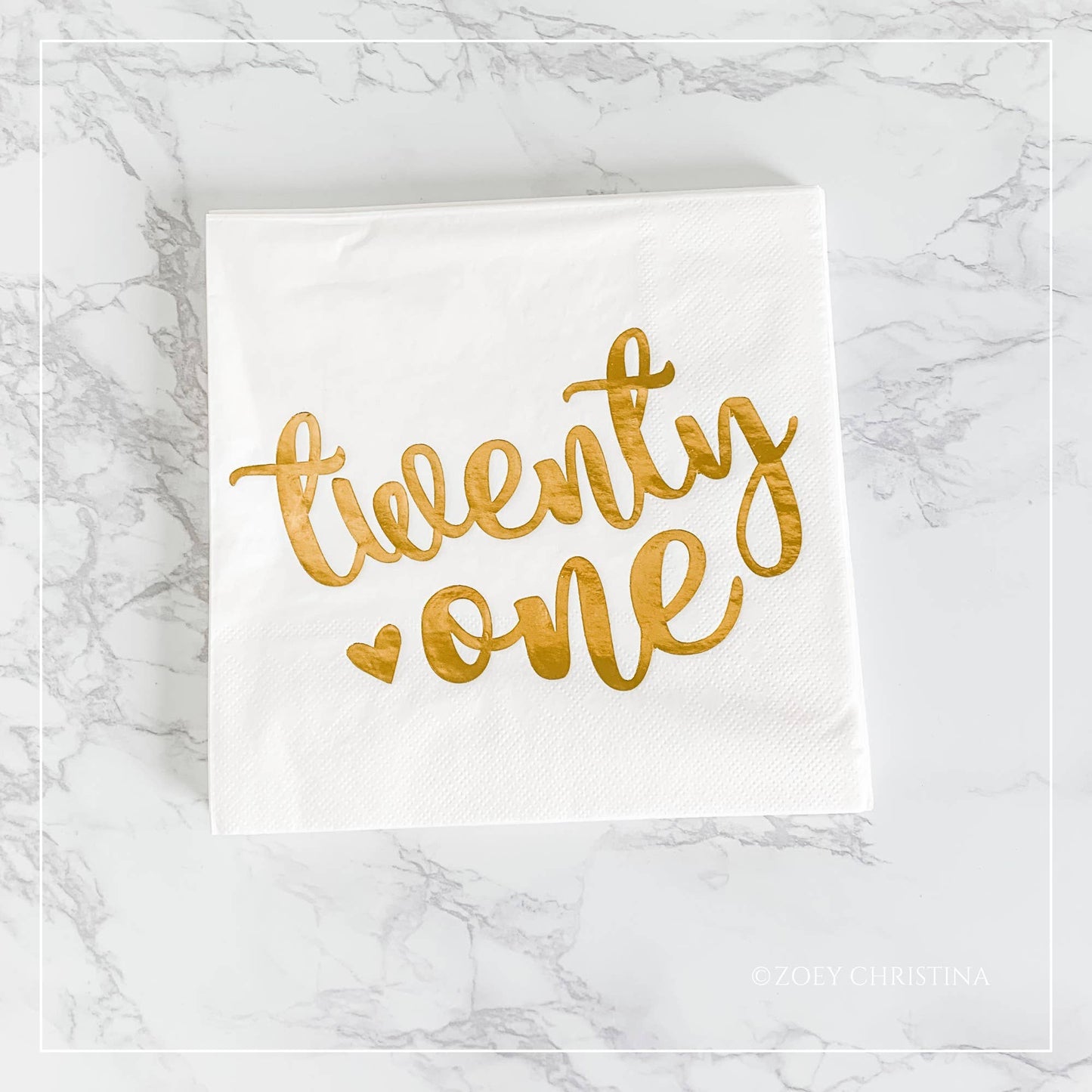 Twenty One Birthday Napkins