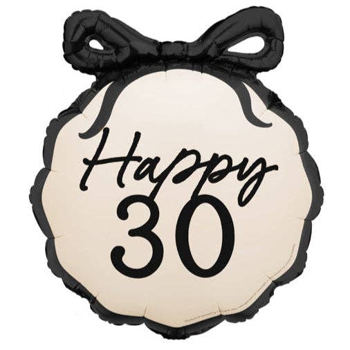 Happy Birthday Milestone Years Round Foil Balloon 18 in. (Choose Year): 18