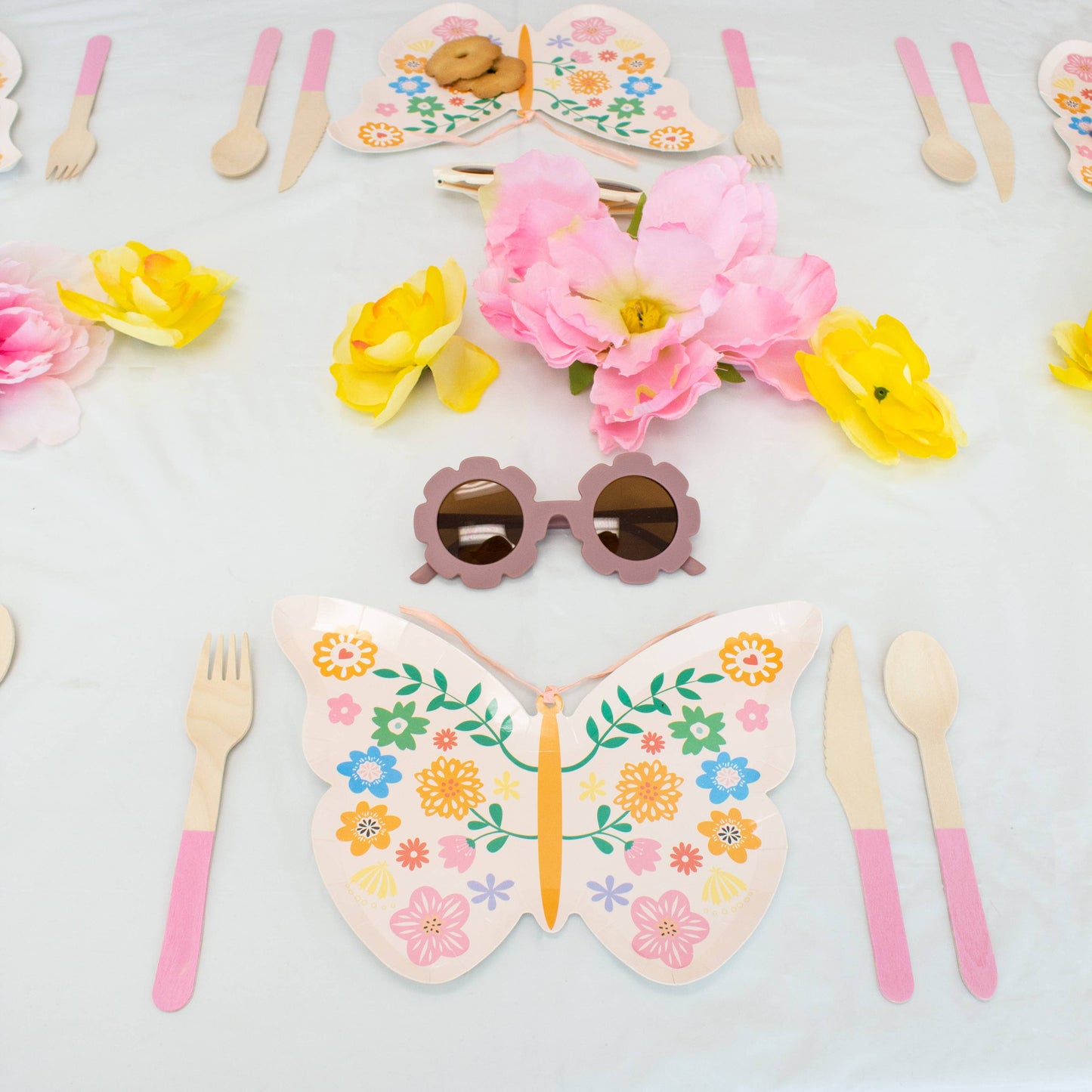 Pastel Pink Wooden Utensils (Set of 24)