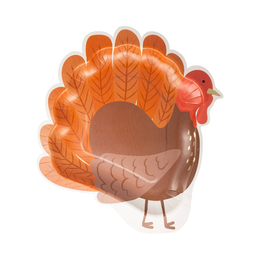 GBL1240 - Turkey Shaped Paper Plate