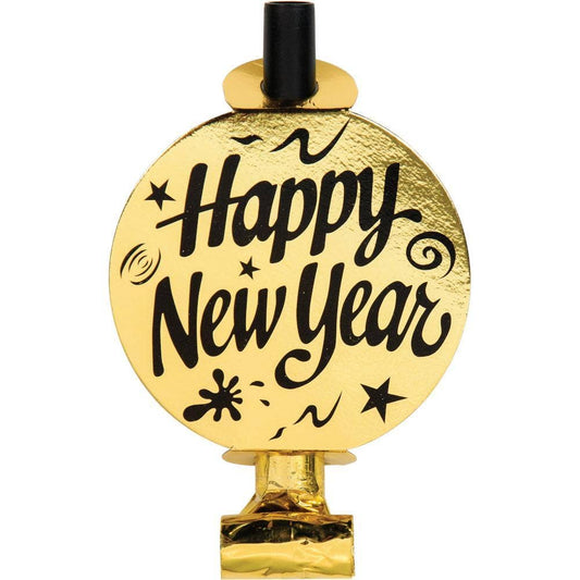 Bulk Silver and Gold Foil Party Blowers (6 pck)