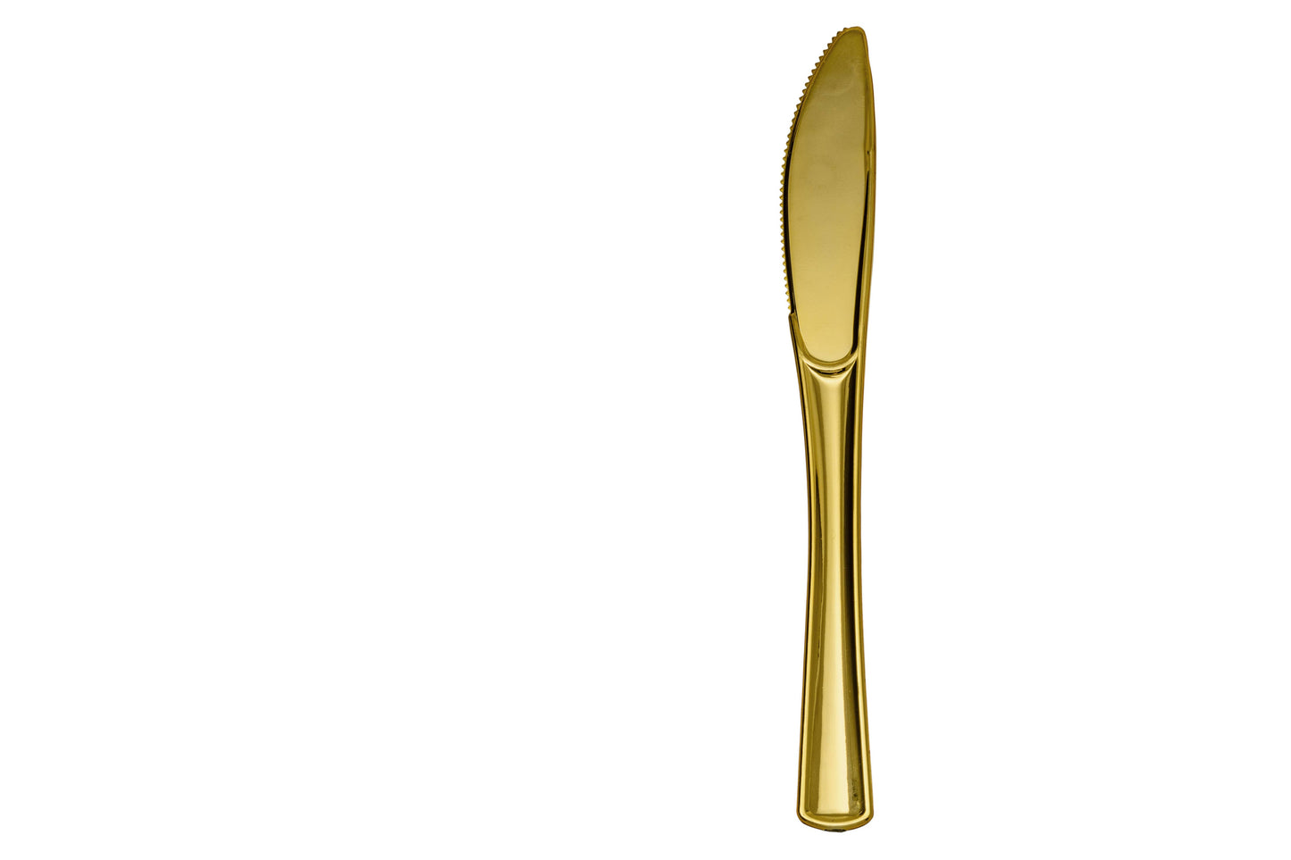 Exquisite Classic Gold Plastic Knives - 20 Count