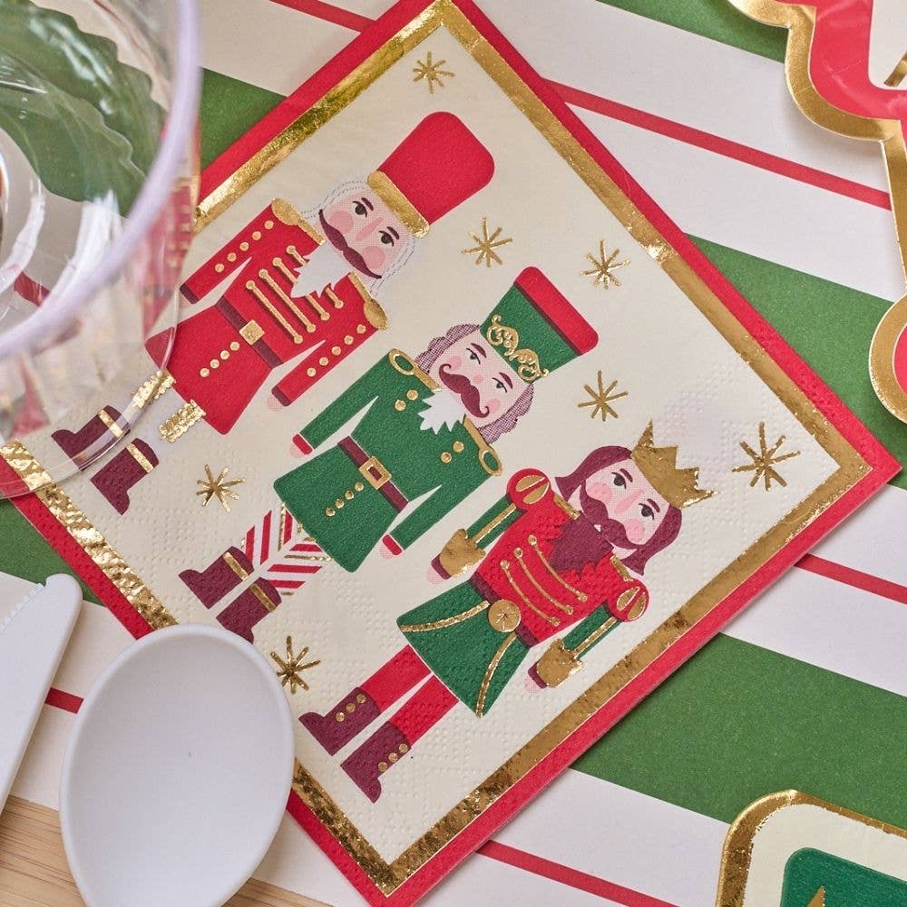 Cocktail Napkin Nutcracker Christmas/20 pkg