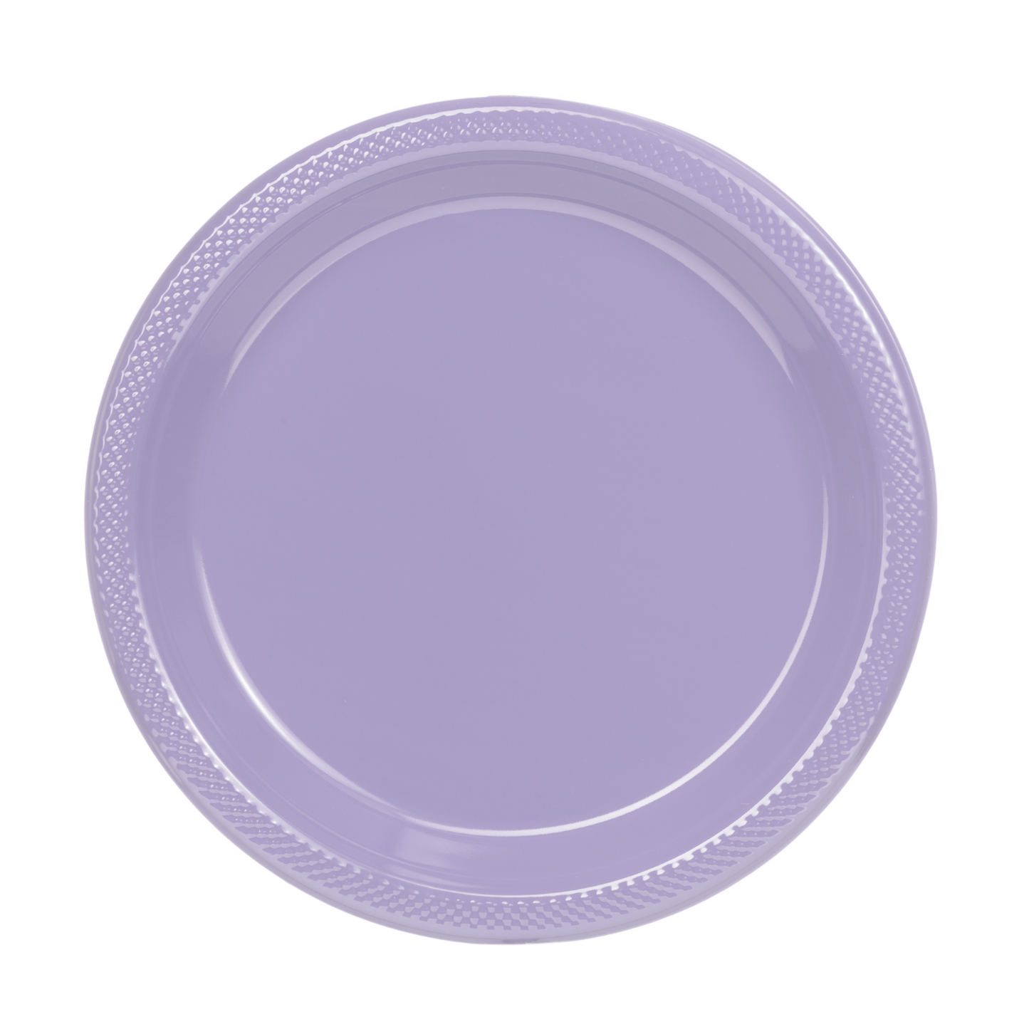 9 In. Lavender Plastic Plates Disposable - 50 Ct.