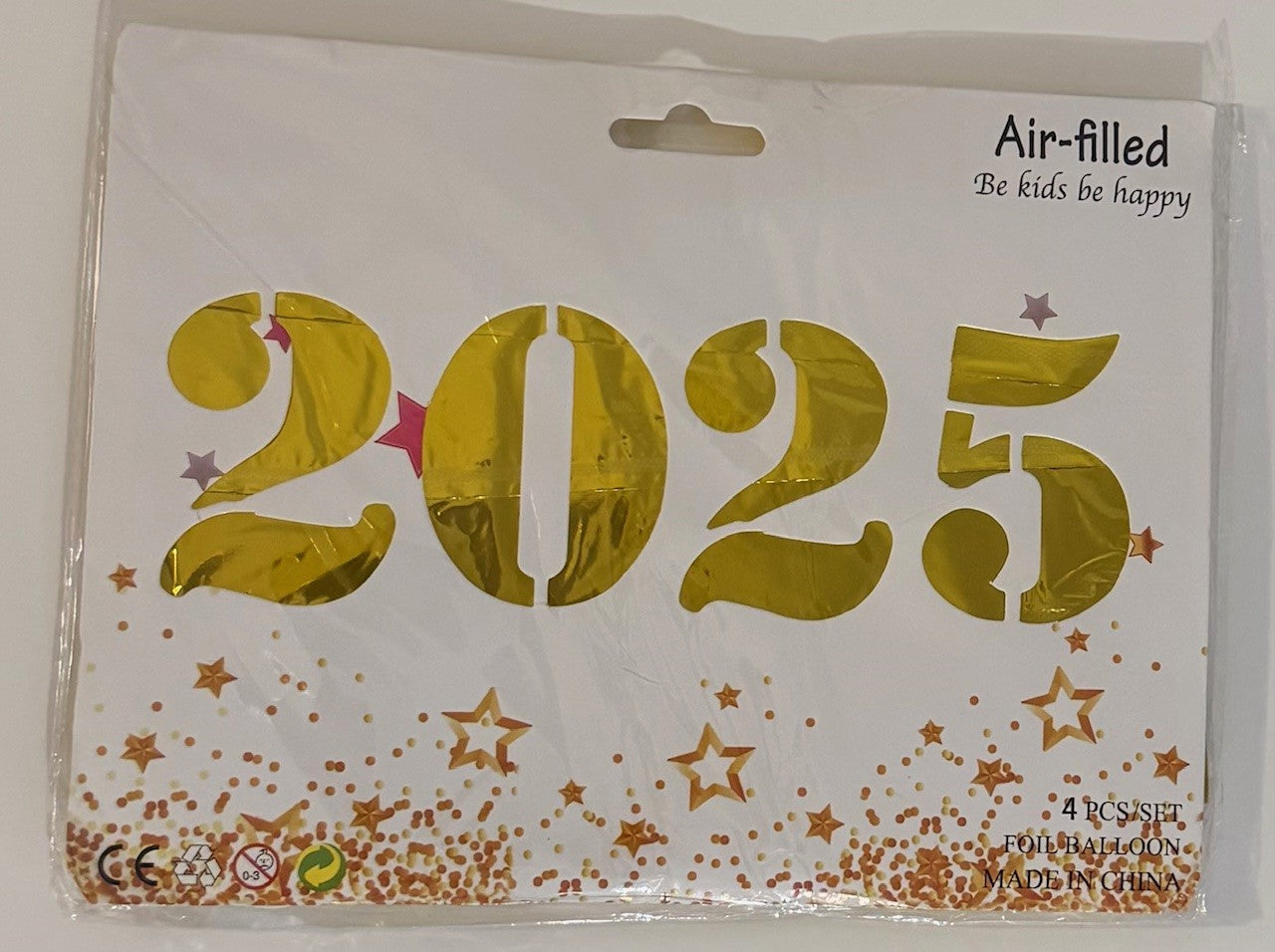 New Year 2025 Foil Number GOLD Balloon: Ring in the New Year with Style!