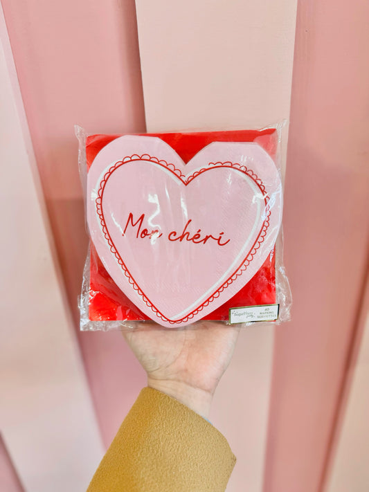 Heart Shaped Napkins (40 pack)