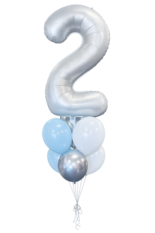 Single Number Balloon Bouquet