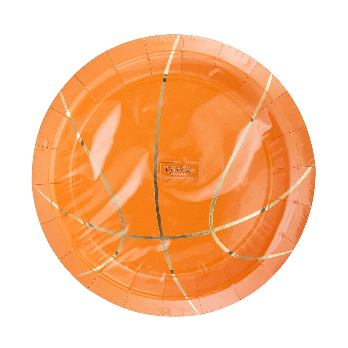 Basketball 9" Paper Plates