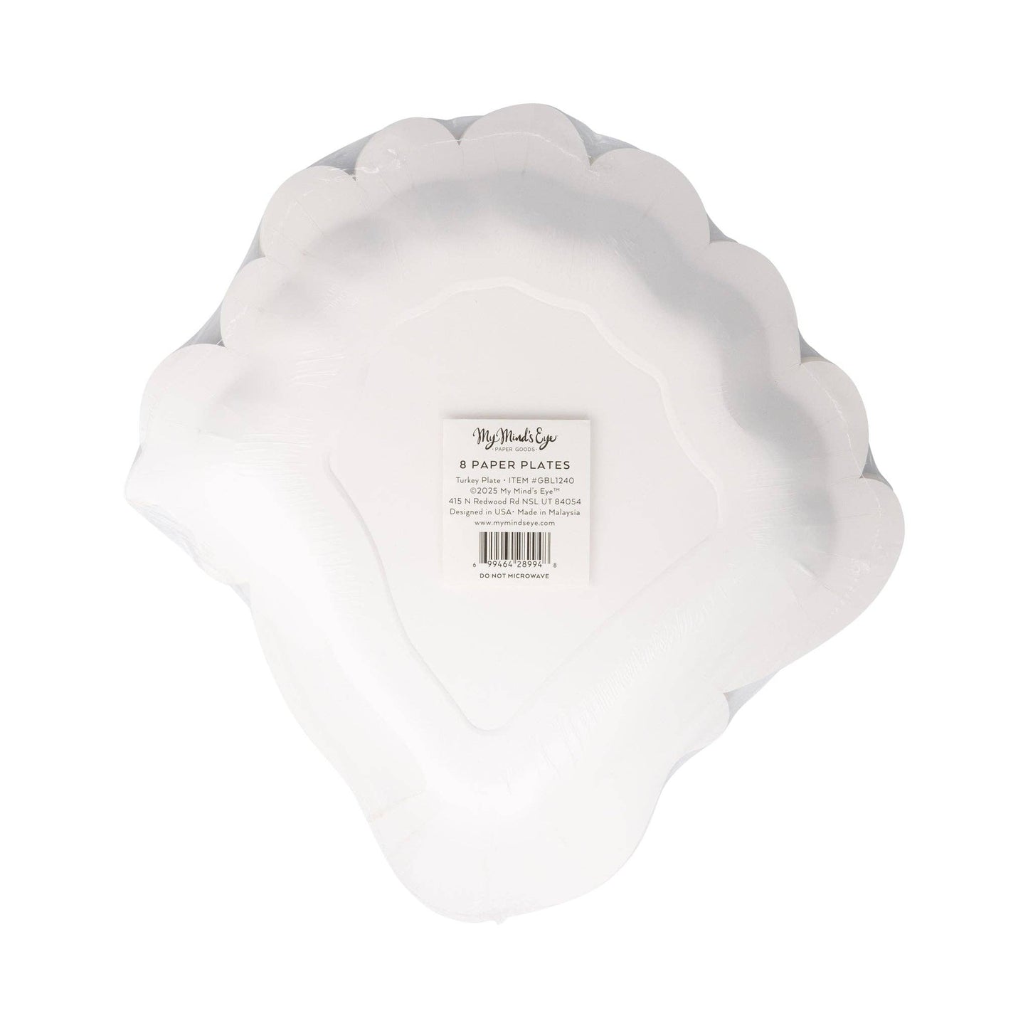 GBL1240 - Turkey Shaped Paper Plate