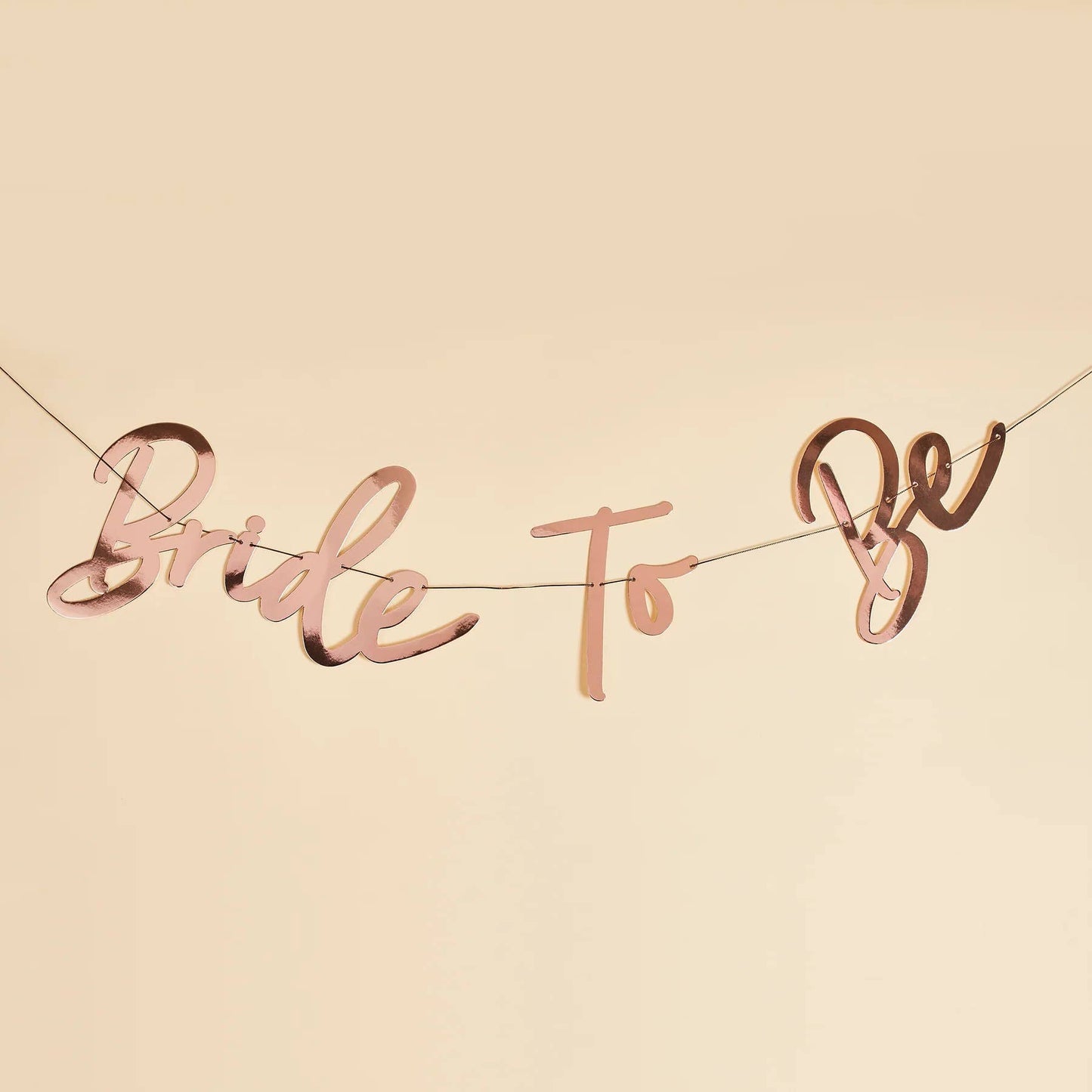 Rose Gold 'Bride To Be' Banner 2M