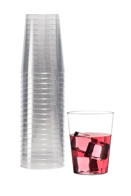 Exquisite 10 oz. Clear Plastic Tumblers - 20 ct.