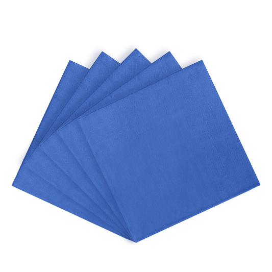 Dark Blue Paper Luncheon  Napkins - 50 Ct.:3 in. x 13 in.