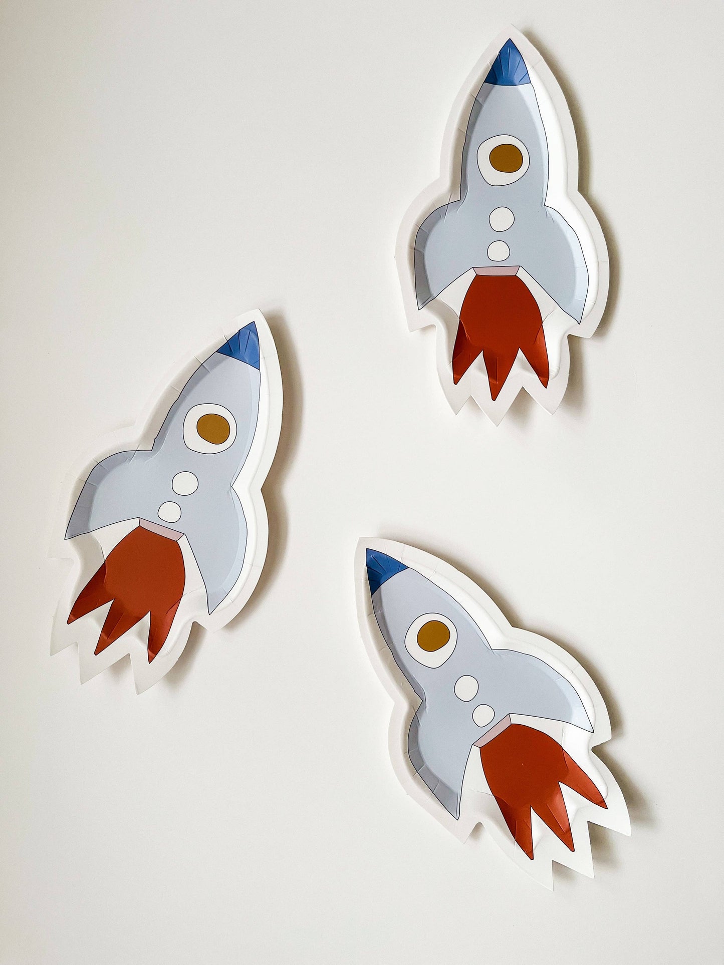 Mini Rocketship Dessert Plate (8pcs)