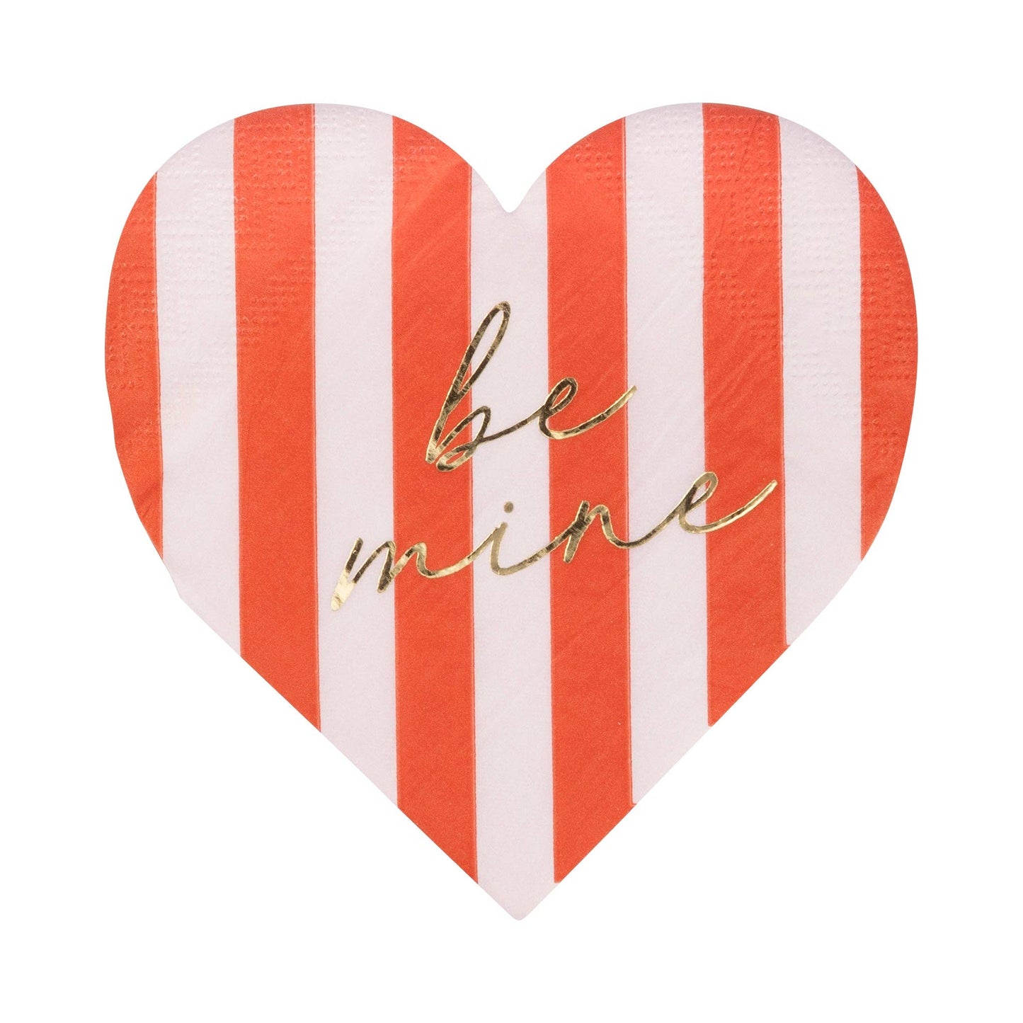 BRD1138 - Striped Heart Cocktail Napkin