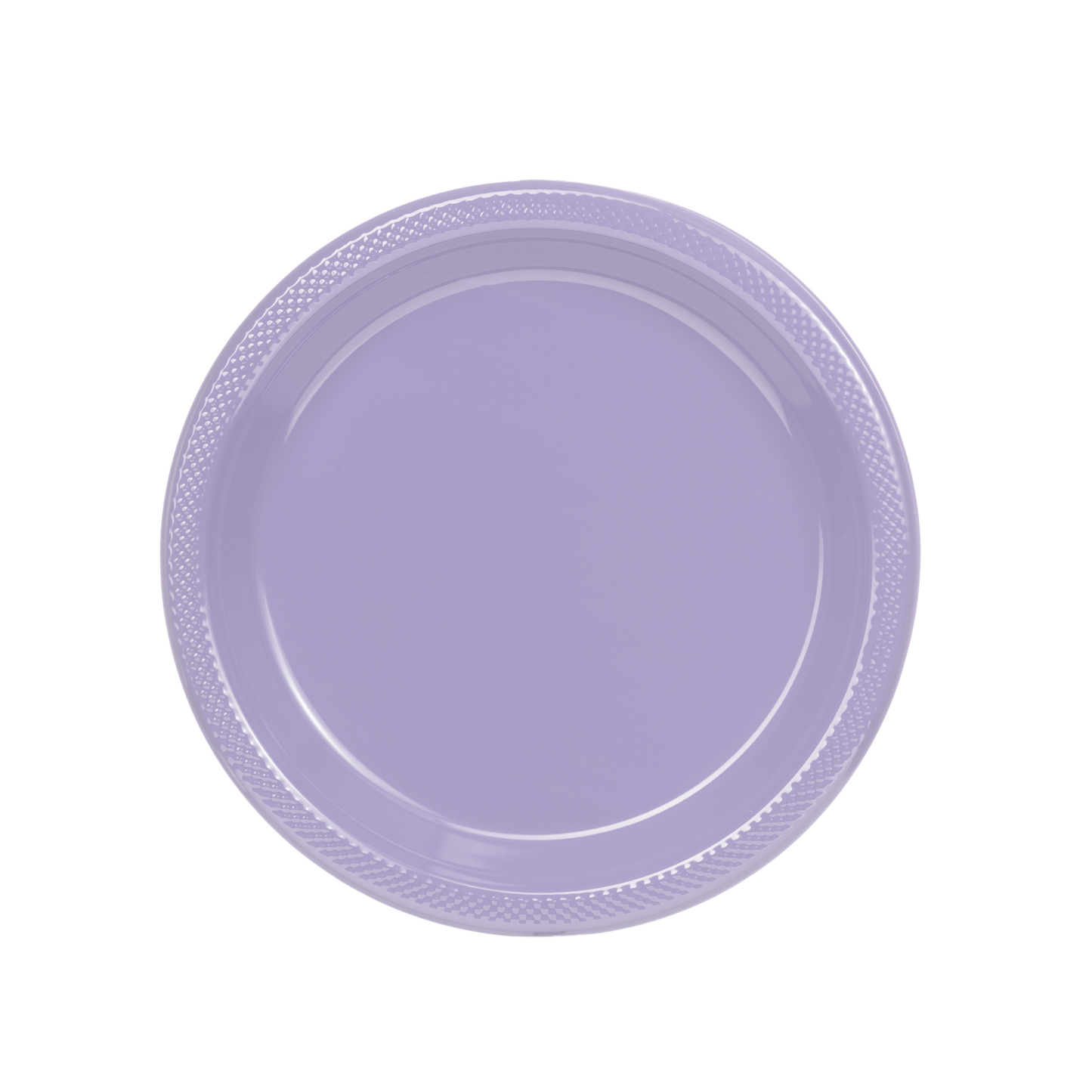 7 In. Lavender Plastic Plates Disposable - 50 Ct.