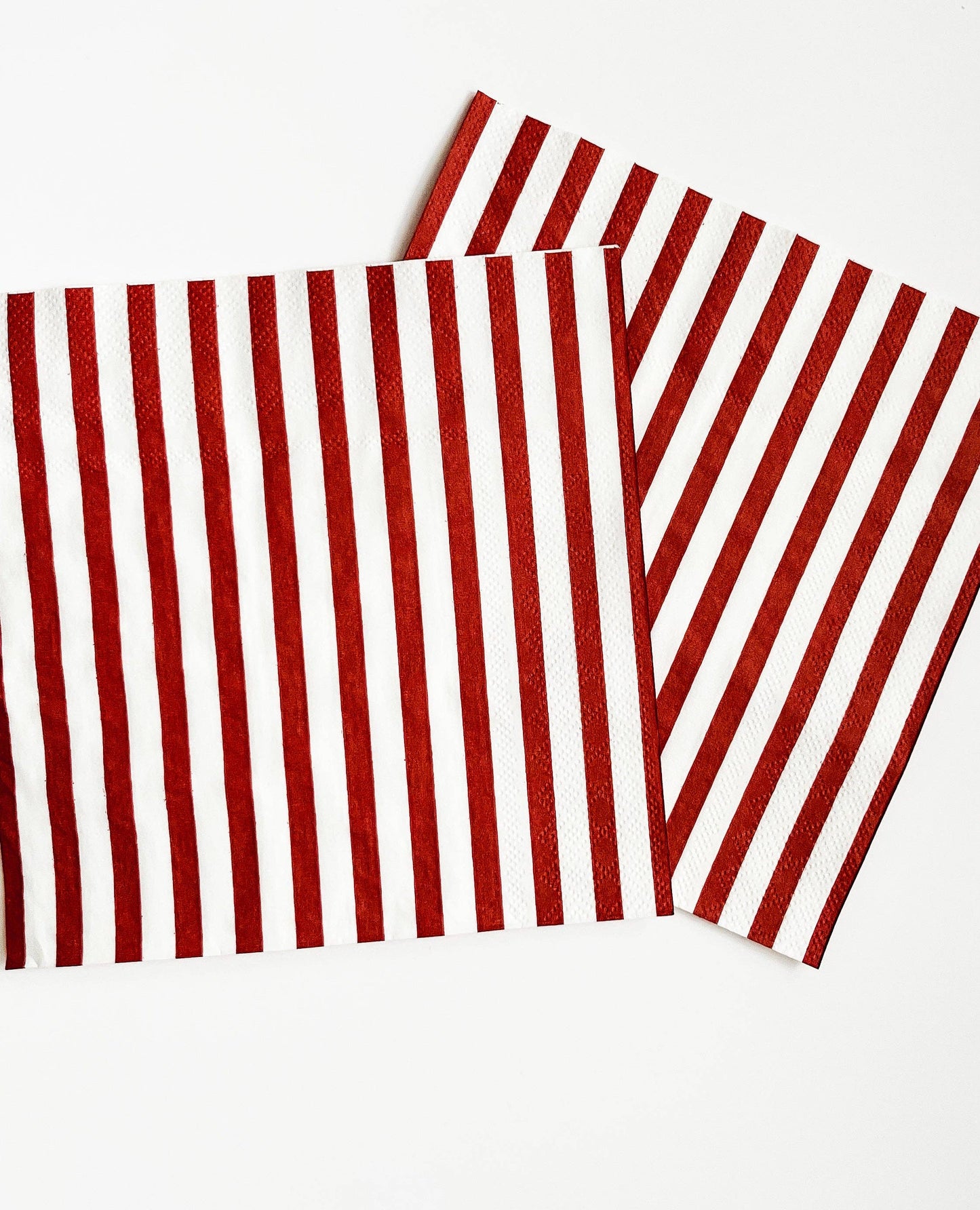 Classic Stripe Red Large Napkin (Set of 16)