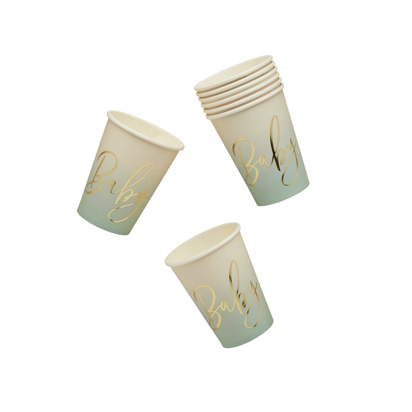 Sage 'Baby' Paper Cups 8 Pack
