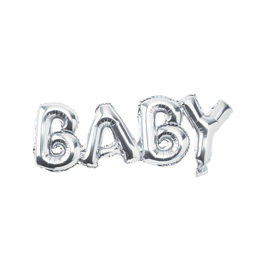 "BABY" Balloon 24" x 8" - Silver