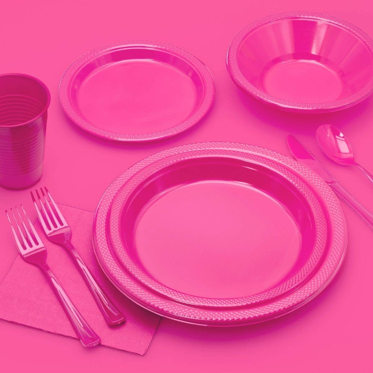 12 Oz. Cerise Plastic Cups - 50 Ct.