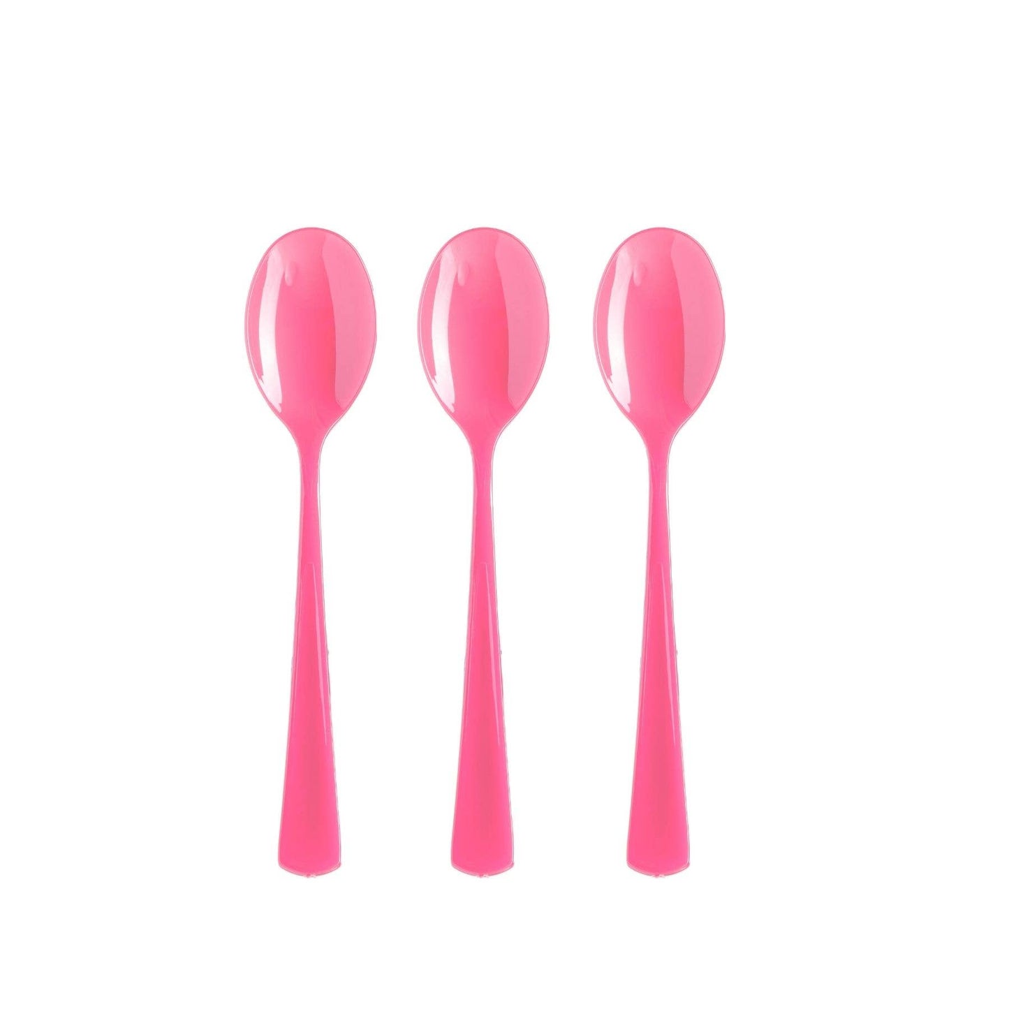 Heavy Duty Cerise Plastic Spoons - 50 Ct.: Cerise / 7 in.